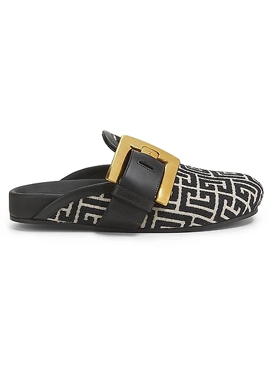 Anthem Monogram Jacquard Mules
