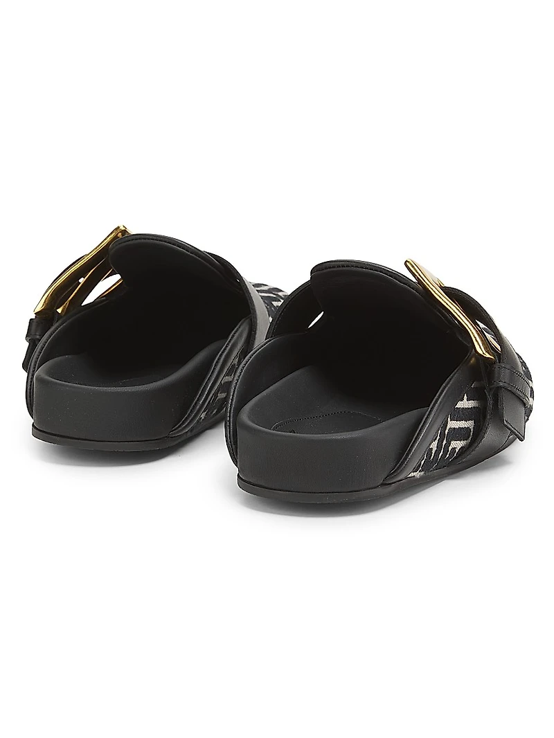 Anthem Monogram Jacquard Mules