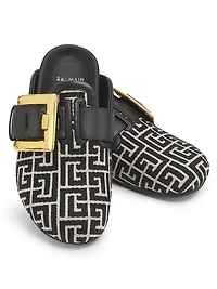 Anthem Monogram Jacquard Mules
