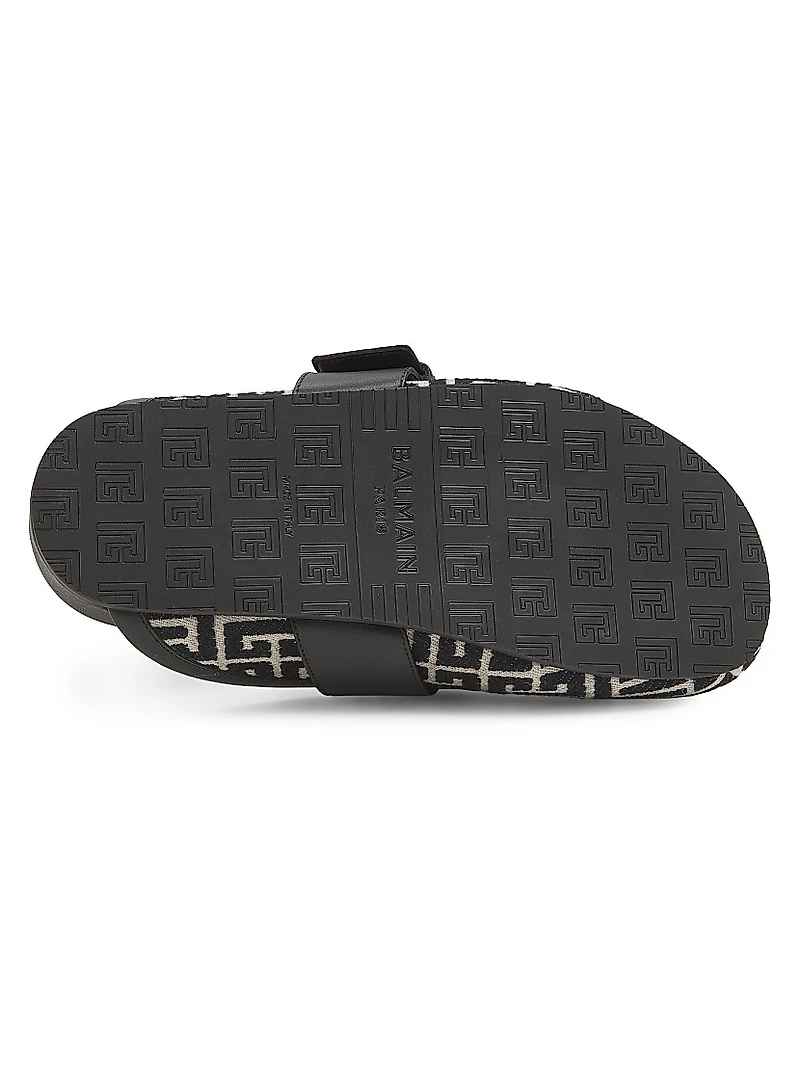Anthem Monogram Jacquard Mules