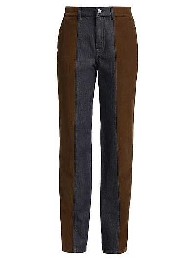 Mix Media Mid-Rise Cigarette Jeans