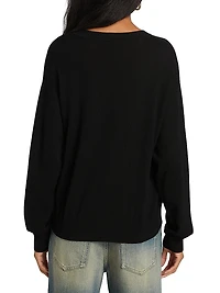 Striped Heart Logo Sweater