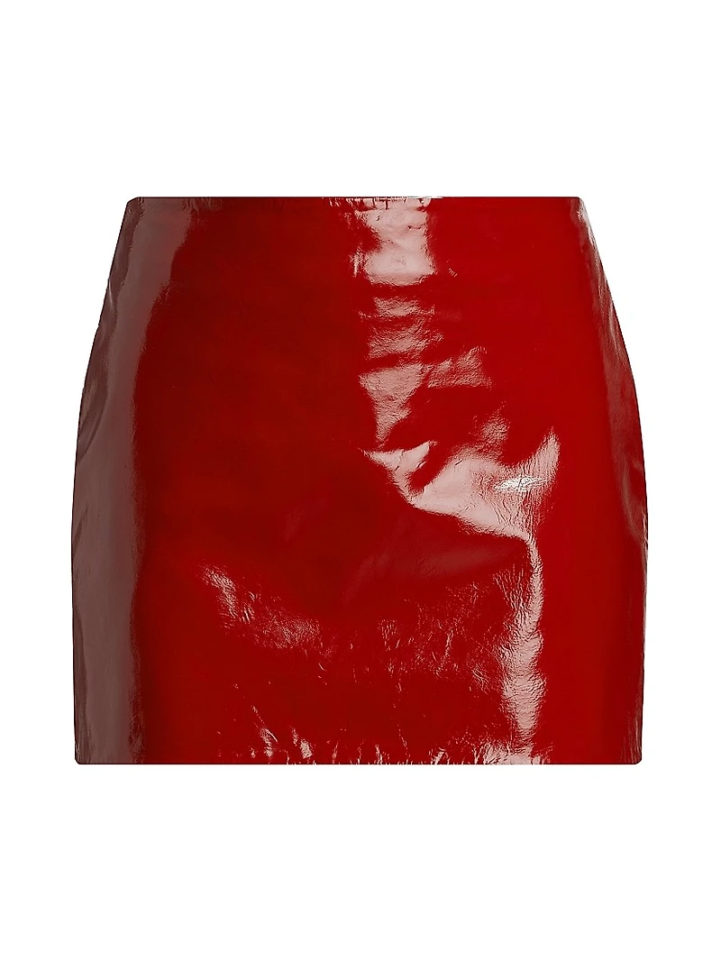 Patent Leather Miniskirt