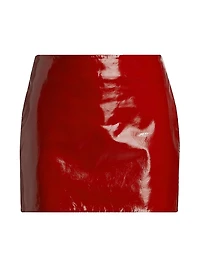Patent Leather Miniskirt