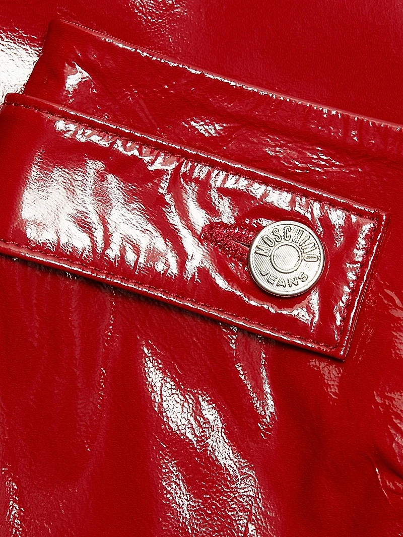 Patent Leather Miniskirt