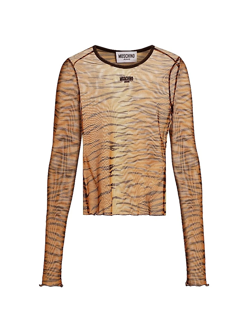 Tiger Stripe Sheer Top