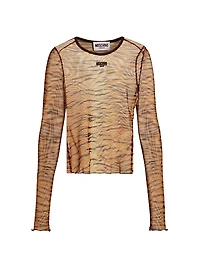 Tiger Stripe Sheer Top