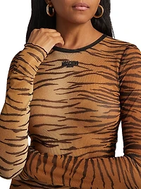 Tiger Stripe Sheer Top