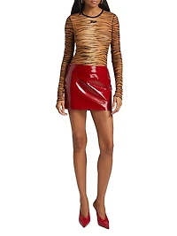 Tiger Stripe Sheer Top