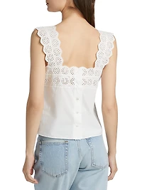 The Eyelet Cotton Tank