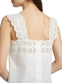 The Eyelet Cotton Tank