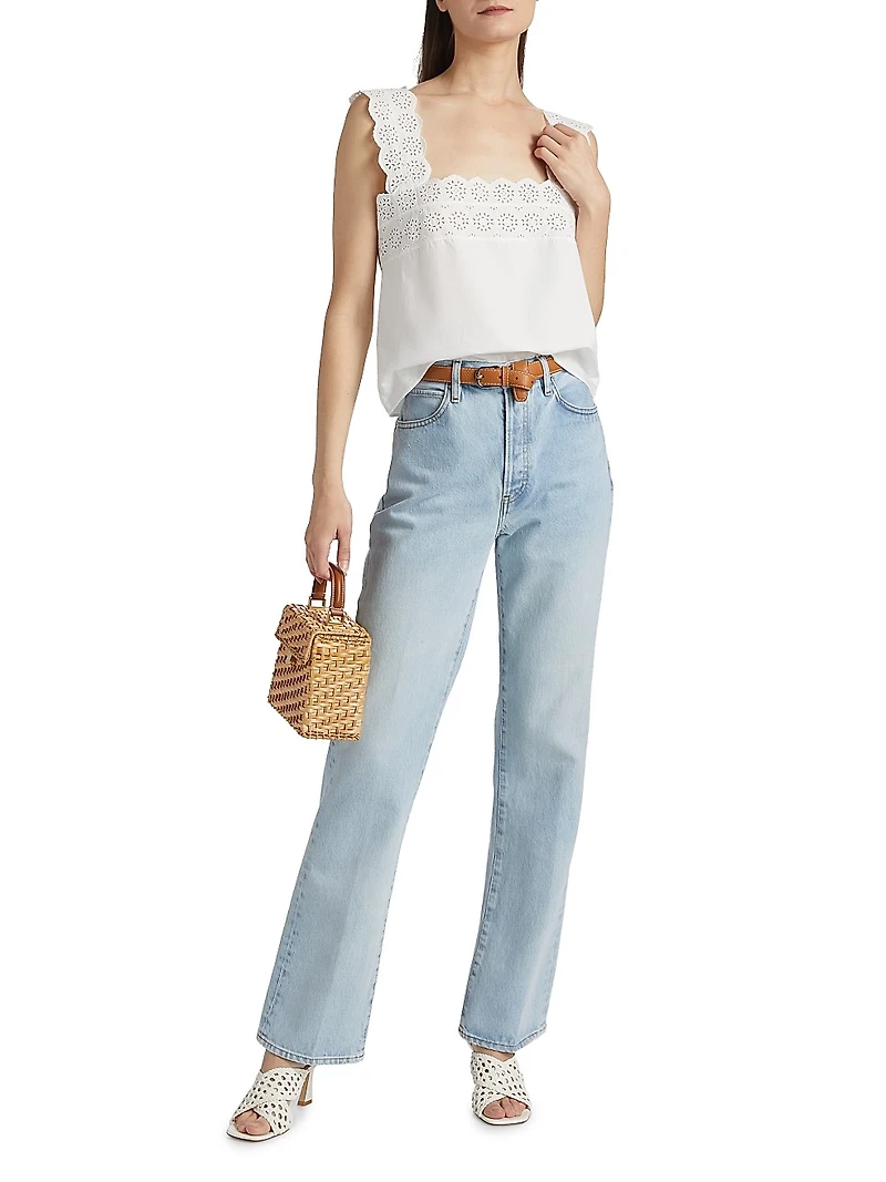 The Eyelet Cotton Tank