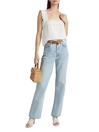 The Eyelet Cotton Tank