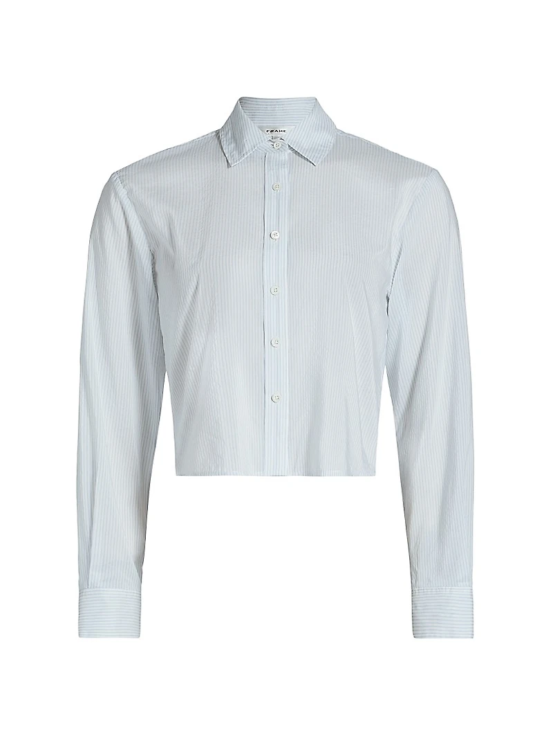 Striped Cotton-Silk Shirt