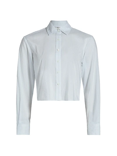 Striped Cotton-Silk Shirt