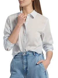 Striped Cotton-Silk Shirt