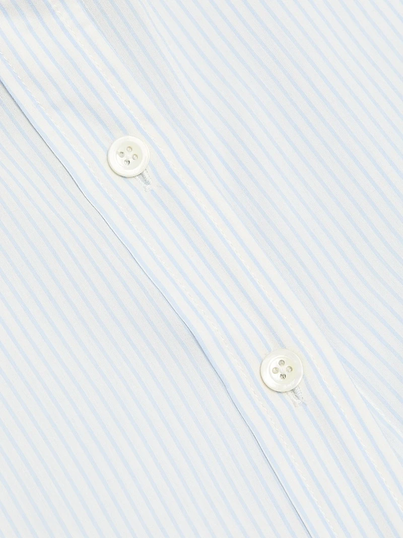 Striped Cotton-Silk Shirt
