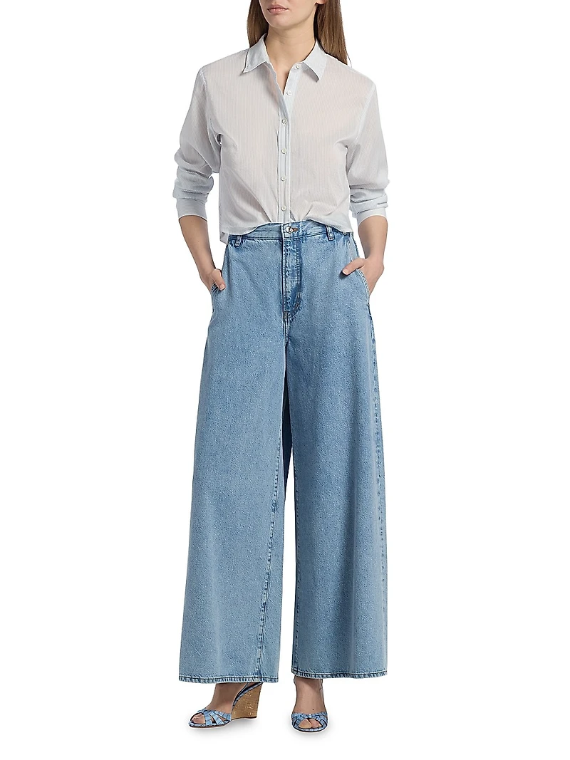 Striped Cotton-Silk Shirt