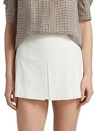 The Seersucker Cotton Skort