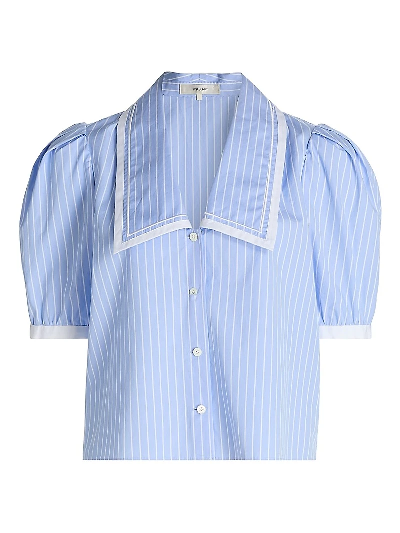The Stripe Cotton Sailor Blouse