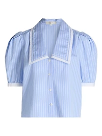 The Stripe Cotton Sailor Blouse