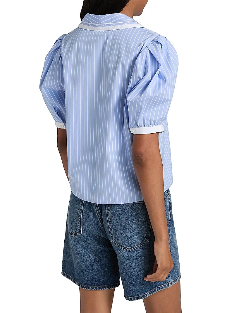 The Stripe Cotton Sailor Blouse