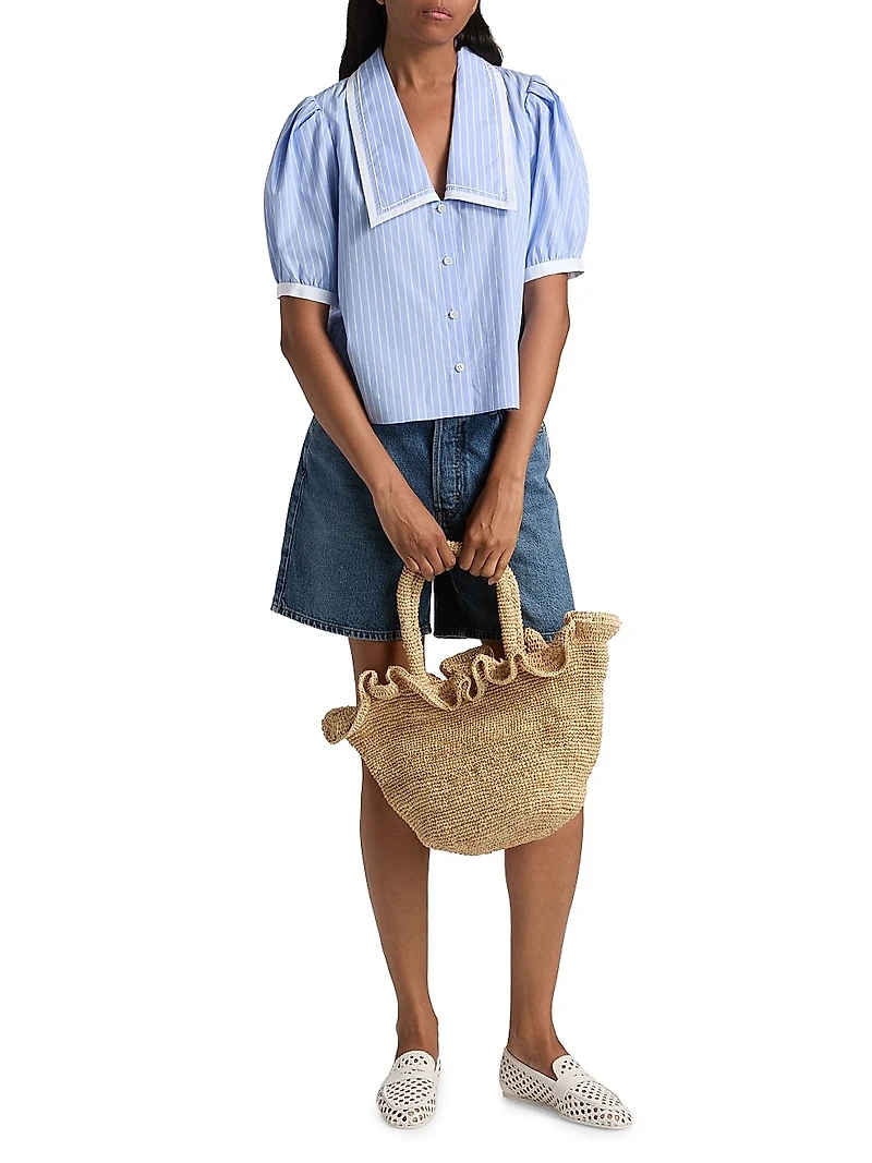 The Stripe Cotton Sailor Blouse