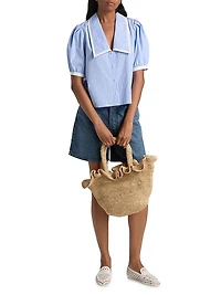 The Stripe Cotton Sailor Blouse