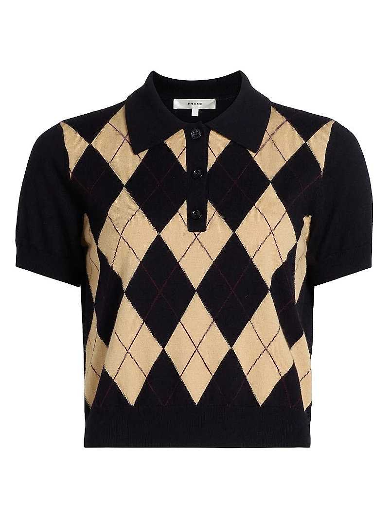 The Argyle Wool Polo Sweater