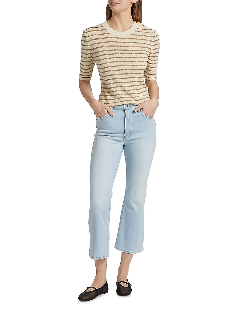 The Reboot Boot-Cut Crop Jeans