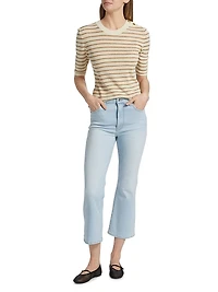The Reboot Boot-Cut Crop Jeans