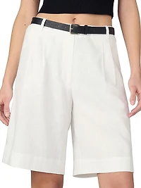 The Brody Linen Blend Bermuda Shorts