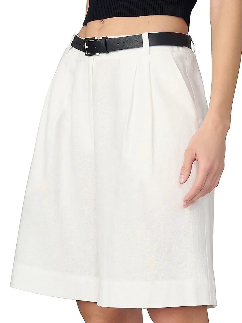 The Brody Linen Blend Bermuda Shorts