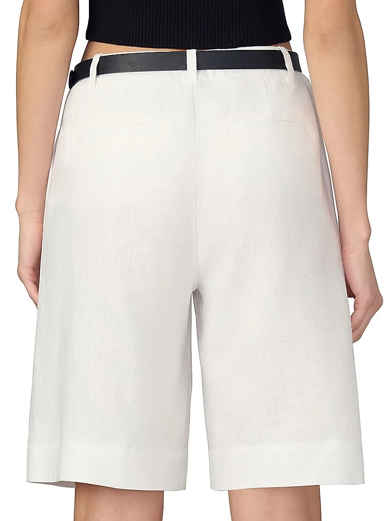 The Brody Linen Blend Bermuda Shorts