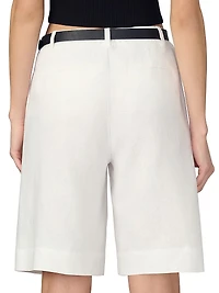 The Brody Linen Blend Bermuda Shorts