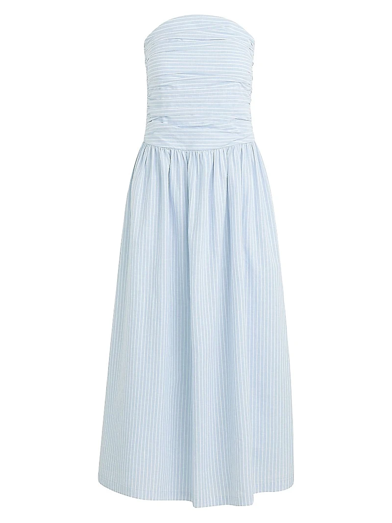 The Reina Cotton-Linen Maxi Dress