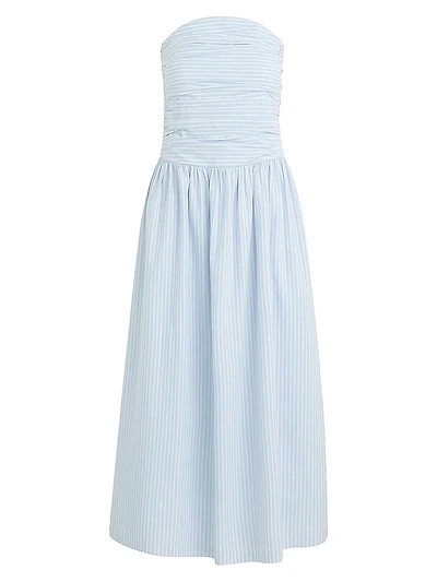 The Reina Cotton-Linen Maxi Dress