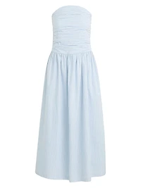 The Reina Cotton-Linen Maxi Dress