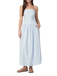 The Reina Cotton-Linen Maxi Dress