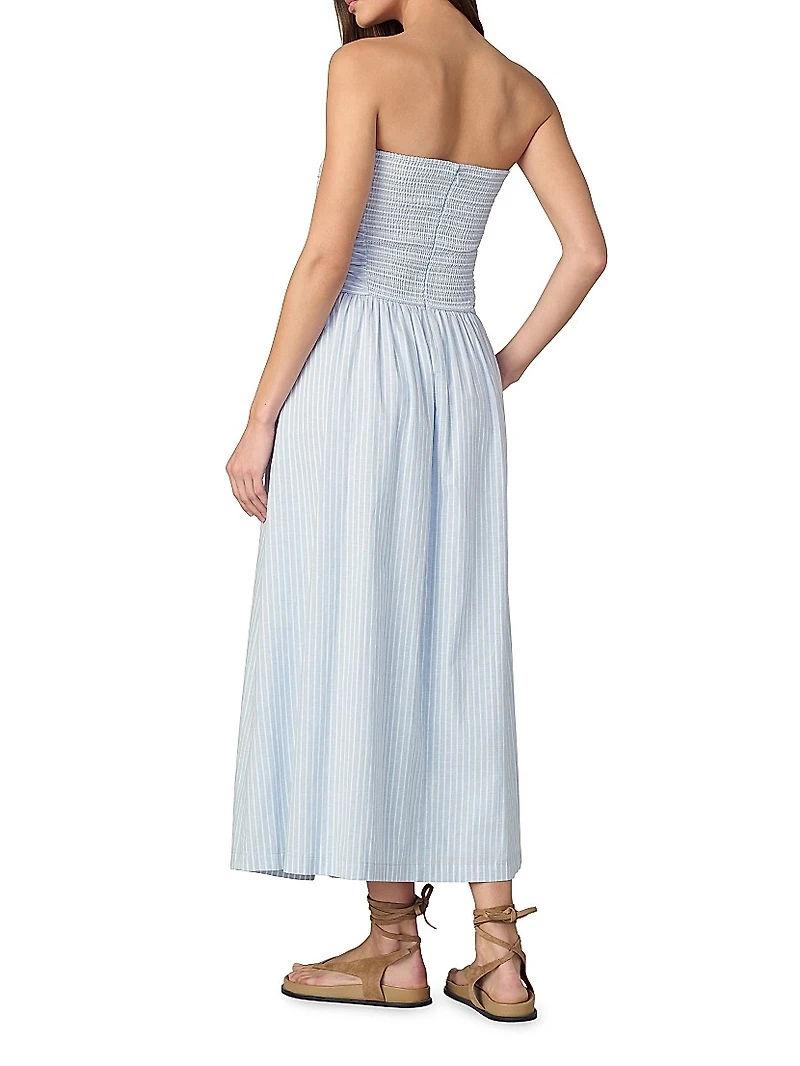 The Reina Cotton-Linen Maxi Dress