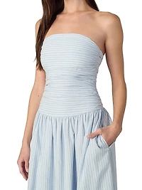 The Reina Cotton-Linen Maxi Dress