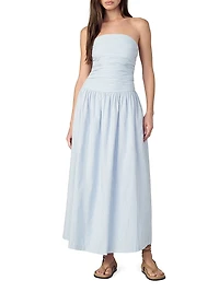 The Reina Cotton-Linen Maxi Dress