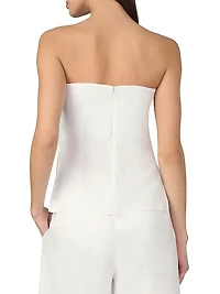 The Mariel Linen Blend Bandeau Top