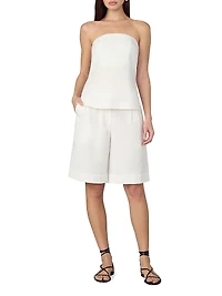 The Mariel Linen Blend Bandeau Top