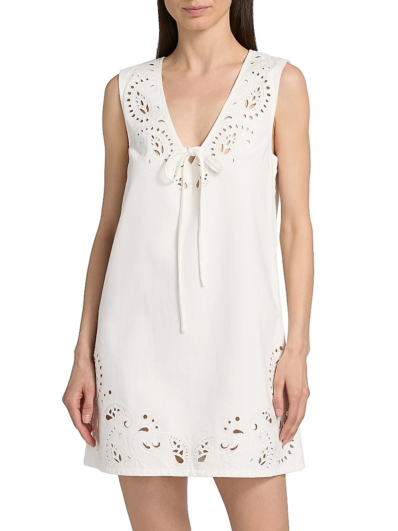 Belle Eyelet Minidress