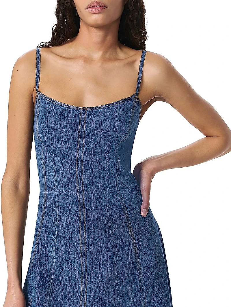 Miramar Melody Denim Midi-Slipdress