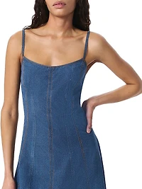 Miramar Melody Denim Midi-Slipdress