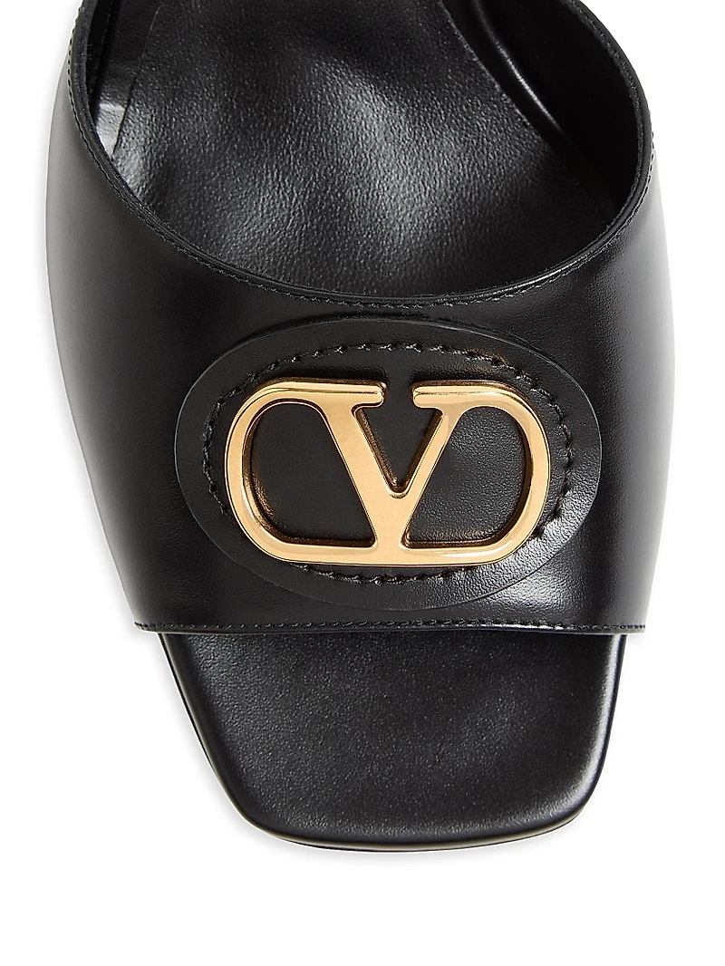 VLogo Signature 60MM Slide Sandals Calfskin