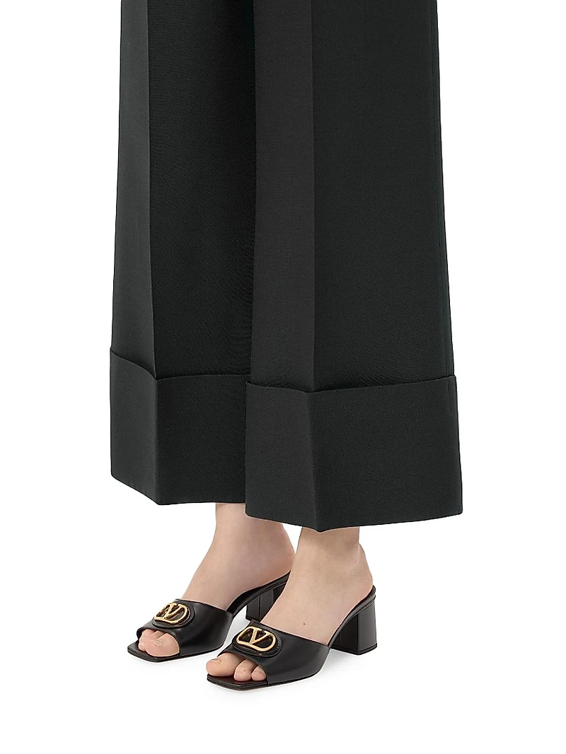 VLogo Signature 60MM Slide Sandals Calfskin