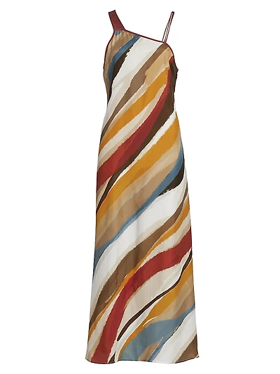 Adularia The Dakota Striped Maxi Dress